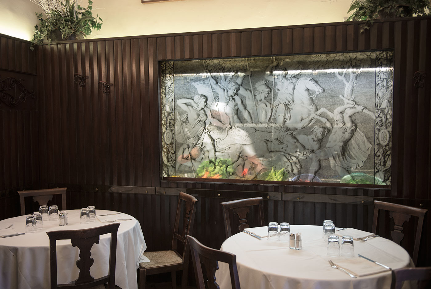 Scorcio del ristorante tradizionale toscano Nino